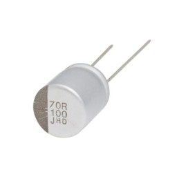 10 pcs : HHSD500ELL121MJC5S - CAP ALUM POLY HYB 120UF 50V T/H