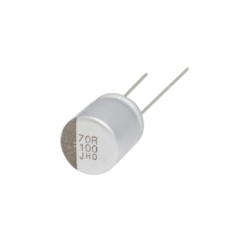 10 pcs : HHSD500ELL121MJC5S - CAP ALUM POLY HYB 120UF 50V T/H