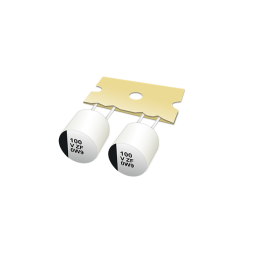 10 pcs : EEH-AZF1E271B - CAP ALUM POLY HYB 270UF 25V T/H