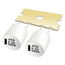10 pcs : EEH-AZS1E471B - CAP ALUM POLY HYB 470UF 25V T/H