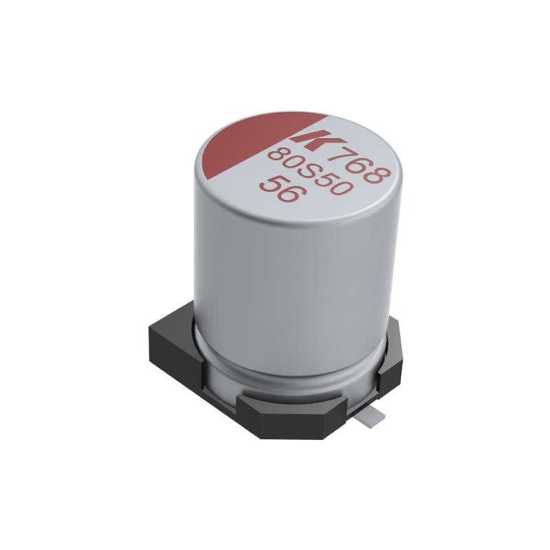 10 pcs : A768KS187M1VLAS024 - CAP ALUM SMD POLYMER