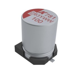 10 pcs : A781MN477M1ELAS025 - CAP ALUM SMD POLYMER