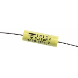 1000 pcs - Vishay MKT 1813 Metallised Polyester Film Capacitor, 160 V ac, 250 V dc, ±10%, 220nF, Through Hole