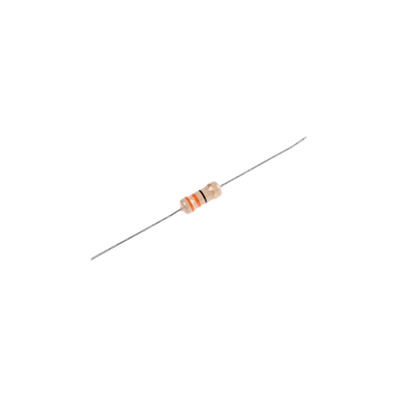 1000 pcs - TE Connectivity 33Ω Carbon Film Resistor 1W ±5% CFR100J33R