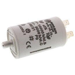 125 pcs - Ducati Energia 4.16.10 Polypropylene Film Capacitor, 450V ac, ±5%, 10μF, Plug In