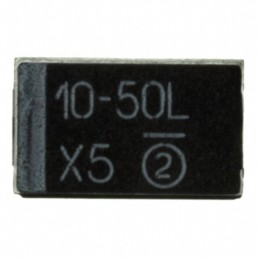 10 pcs : 593D106X9050E2TE3 - CAP TANT 10UF 10% 50V 2917