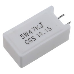 500 pcs - TE Connectivity 47kΩ Metal Oxide Resistor 5W ±5% SQMR547KJ