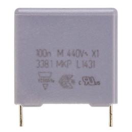 500 pcs - Vishay MKP 338 Polypropylene Film Capacitor, 440V ac, ±20%, 100nF, Through Hole