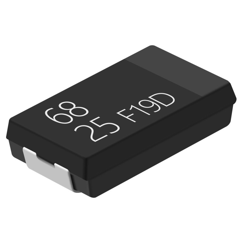 10 pcs : MPD680M1ED19040R - MPD19 68UF25V 7.3*4.3*1.9MM ESR4