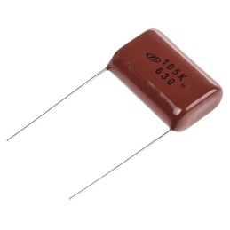500 pcs - Nichicon XK Polyester Film Capacitor, 250 V ac, 630 V dc, ±10%, 1μF, Through Hole