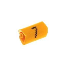 10 pcs : 0800420:0007 - WIRE MARKER SLIP-ON YELLOW