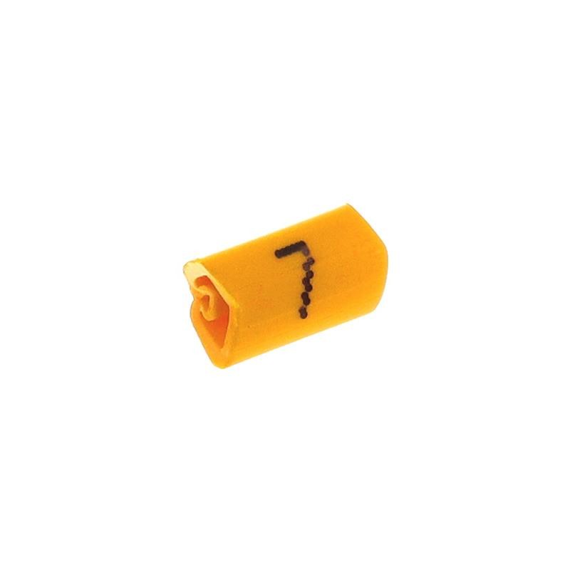 10 pcs : 0800420:0007 - WIRE MARKER SLIP-ON YELLOW