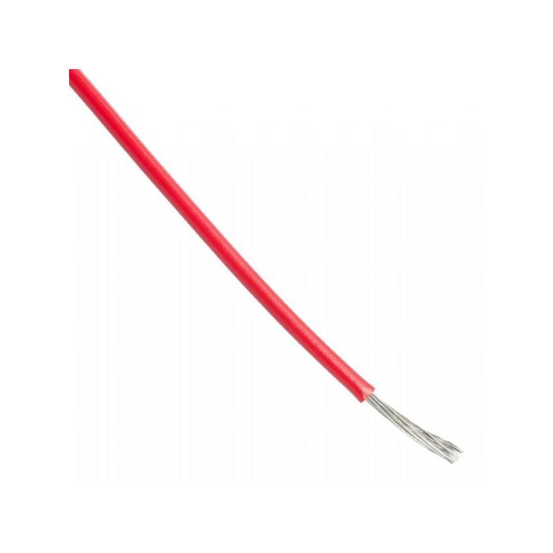 10 pcs : 3321-24-1-0500-004-1-TS - HOOK-UP STRND 24AWG RED FOOT