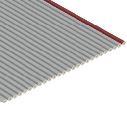 10 pcs : 3801/26 100 - CBL RIBN 26COND 0.05 GRAY FOOT