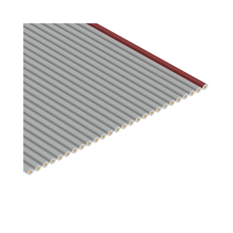 10 pcs : 3801/26 100 - CBL RIBN 26COND 0.05 GRAY FOOT