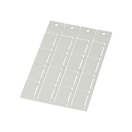 10 pcs : 86361010 - WIRE MARKR SLIP-ON 15MMX27MM WHT