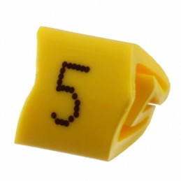 10 pcs : 0800462:0005 - WIRE MARKER SLIP-ON YELLOW