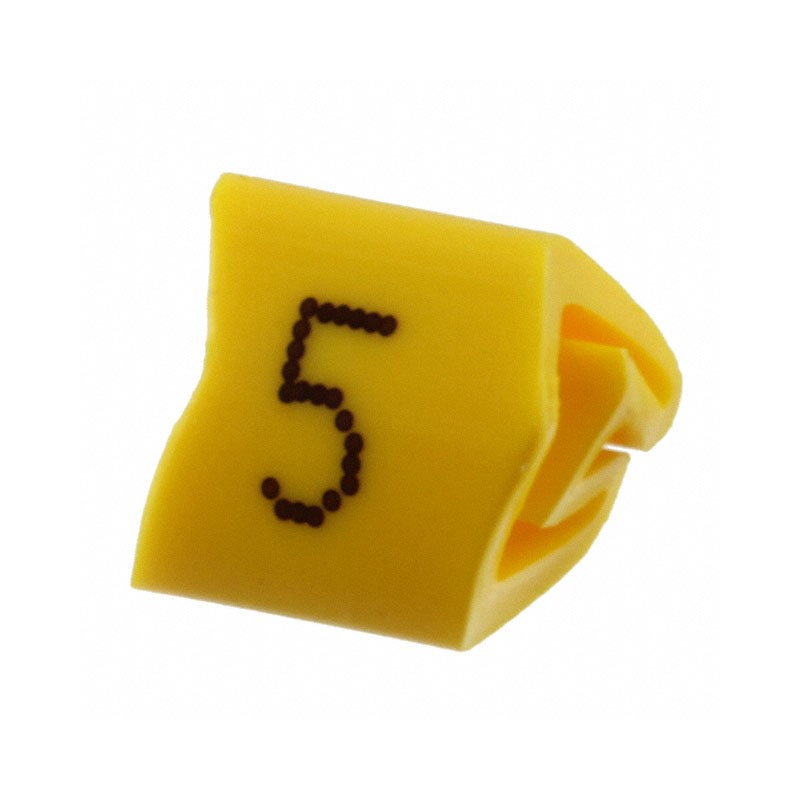 10 pcs : 0800462:0005 - WIRE MARKER SLIP-ON YELLOW