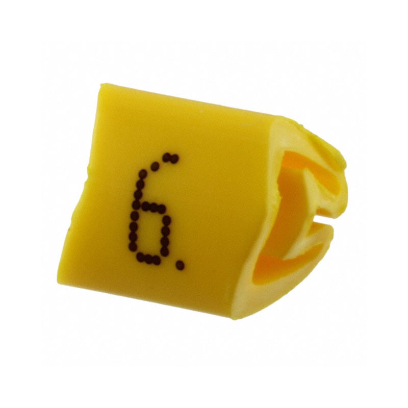 10 pcs : 0800462:0006 - WIRE MARKER SLIP-ON YELLOW