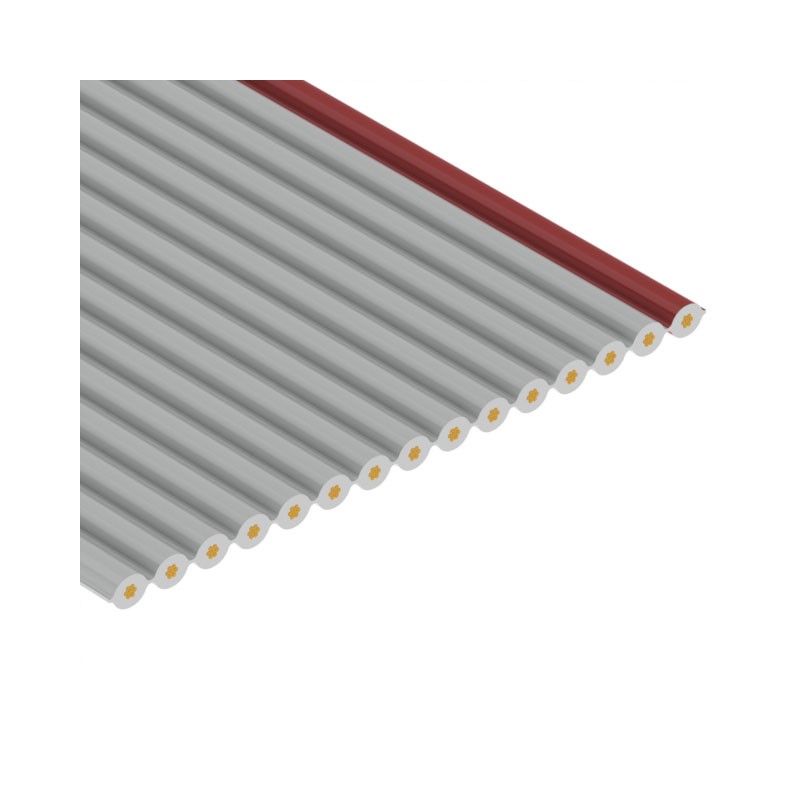 10 pcs : 3801/16 100 - CBL RIBN 16COND 0.05 GRAY 1'