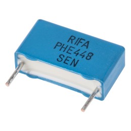 10 pcs - KEMET PHE448 Polypropylene Film Capacitor, 2 kV dc, 700 V ac, ±5%, 1nF, Through Hole