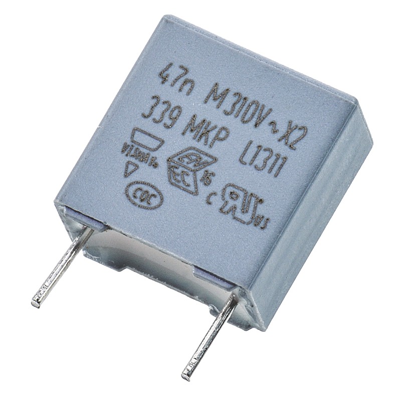 10 pcs - Vishay MKP 339 Polypropylene Film Capacitor, 310V ac, ±20%, 47nF, Through Hole