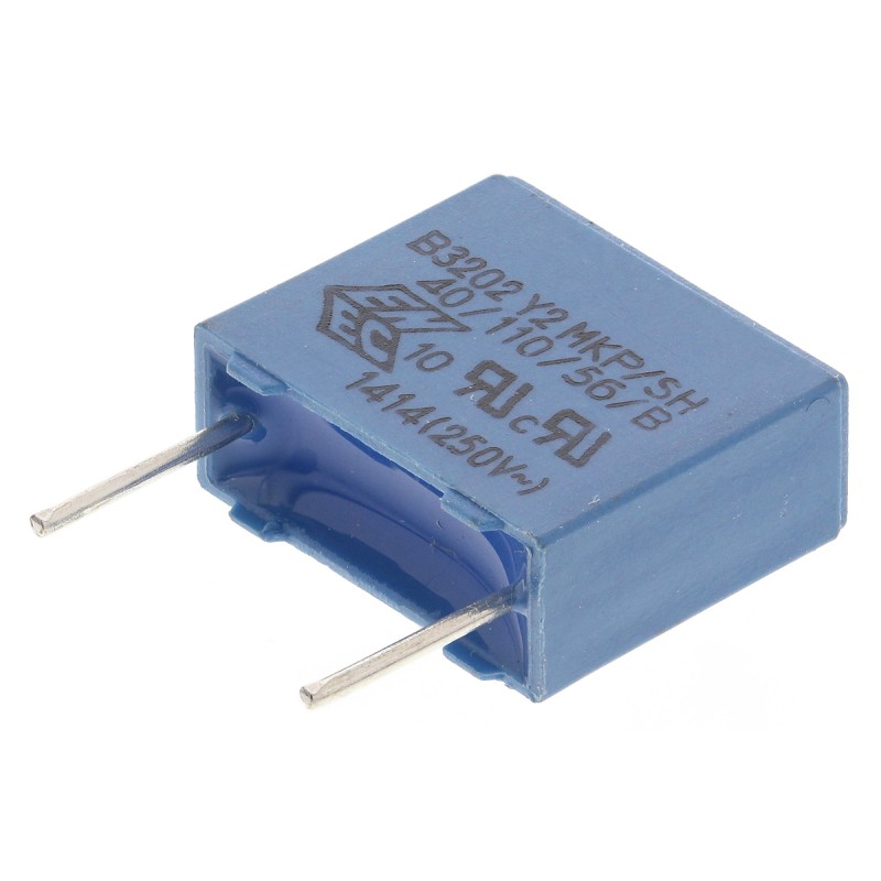 10 pcs - EPCOS B32021 Polypropylene Film Capacitor, 300V ac, ±20%, 4.7nF, Through Hole