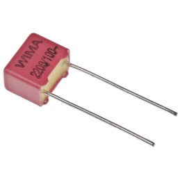 10 pcs - WIMA FKP2 Polypropylene Film Capacitor, 63 V ac, 100 V dc, ±5%, 2.2nF, Through Hole