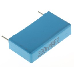 10 pcs - KEMET PHE840 Metallised Polypropylene Film Capacitor, 275V ac, ±20%, 220nF, Through Hole