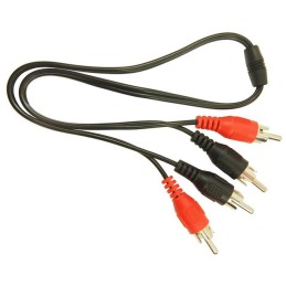 10 pcs : FCR683669 - DUALPHONO LEAD RED BLACK 0.5M