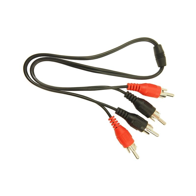 10 pcs : FCR683669 - DUALPHONO LEAD RED BLACK 0.5M