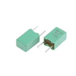 10 pcs - Vishay MKT 1817 Polyester Film Capacitor, 40 V ac, 63 V dc, ±10%, 1μF, Through Hole