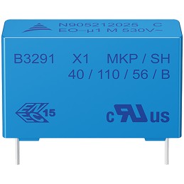 10 pcs - EPCOS B32912 Polypropylene Film Capacitor, 330V ac, ±20%, 220nF, Through Hole