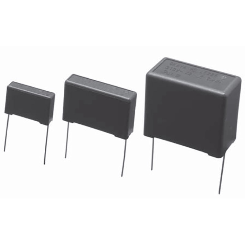10 pcs - Okaya Electric Industries LE-MX Polypropylene Capacitor PP, 310V ac, ±10%, 220nF, Through Hole