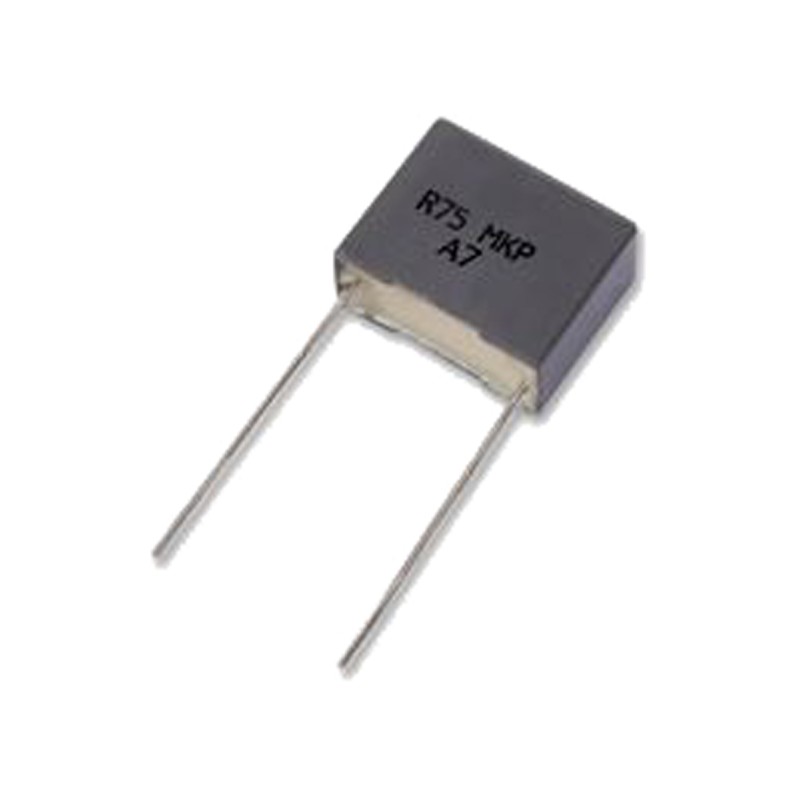 10 pcs - KEMET R75 Metallised Polypropylene Film Capacitor, 1 kV dc, 250 V ac, ±5%, 100nF, Through Hole