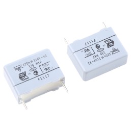 10 pcs - Vishay MKP 339 Polypropylene Film Capacitor, 310V ac, ±20%, 220nF, Through Hole