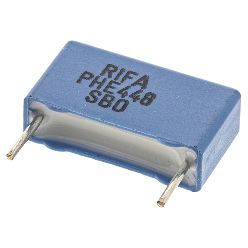 10 pcs - KEMET PHE448 Polypropylene Film Capacitor, 2 kV dc, 700 V ac, ±5%, 470pF, Through Hole