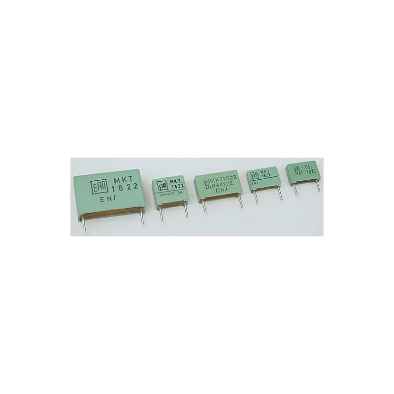 10 pcs - Vishay MKT 1822 Polyester Film Capacitor, 200 V ac, 400 V dc, ±10%, 68nF, Through Hole