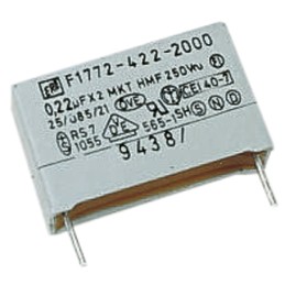 10 pcs - Vishay F1772 Polyester Film Capacitor, 310V ac, ±10%, 150nF, Through Hole