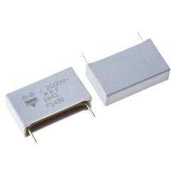 10 pcs - Vishay MKP1841 Polypropylene Film Capacitor, 2 kV dc, 700 V ac, ±5%, 6.8nF, Through Hole