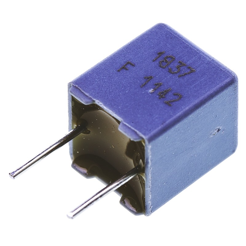 10 pcs - Vishay 68nF Polypropylene Capacitor PP 63 V ac, 100 V dc ±1% Tolerance Through Hole MKP 1837 Series