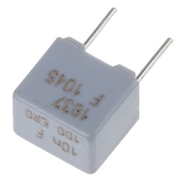 10 pcs - Vishay 10nF Polypropylene Capacitor PP 63 V ac, 100 V dc ±1% Tolerance Through Hole MKP 1837 Series
