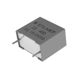 10 pcs - KEMET R76_125C Polypropylene Film Capacitor, 250 V ac, 400 V dc, ±5%, 150nF, Through Hole