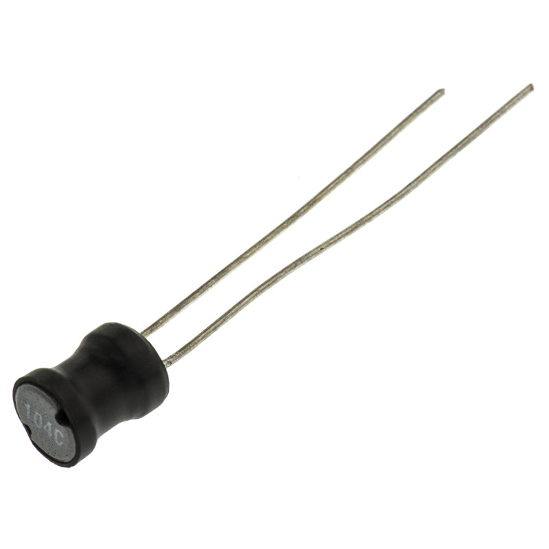10 pcs - Murata 100 μH ±10% Leaded Inductor, Max SRF:7MHz, Q:90, 670mA Idc, 390mΩ Rdc, 2200R