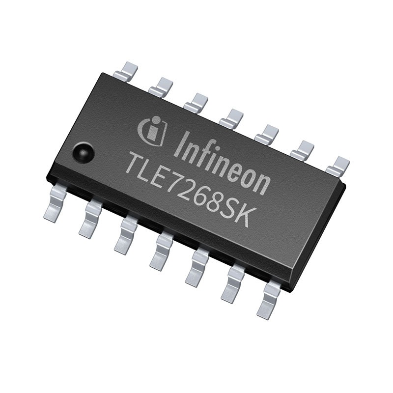 10 pcs : TLE7268SKXUMA1 - IC TRANSCEIVER HALF 2/2 DSO-14