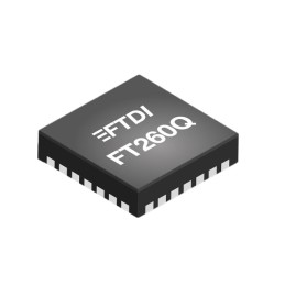 10 pcs : FT260Q-T - IC BRIDGE USB TO UART/I2C 28WQFN
