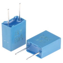 10 pcs - EPCOS B32529 Polyester Film Capacitor, 40 V ac, 63 V dc, ±10%, 1μF, Through Hole