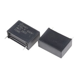 10 pcs - Vishay MKT 1822 Polyester Film Capacitor, 200 V ac, 400 V dc, ±10%, 470nF, Through Hole