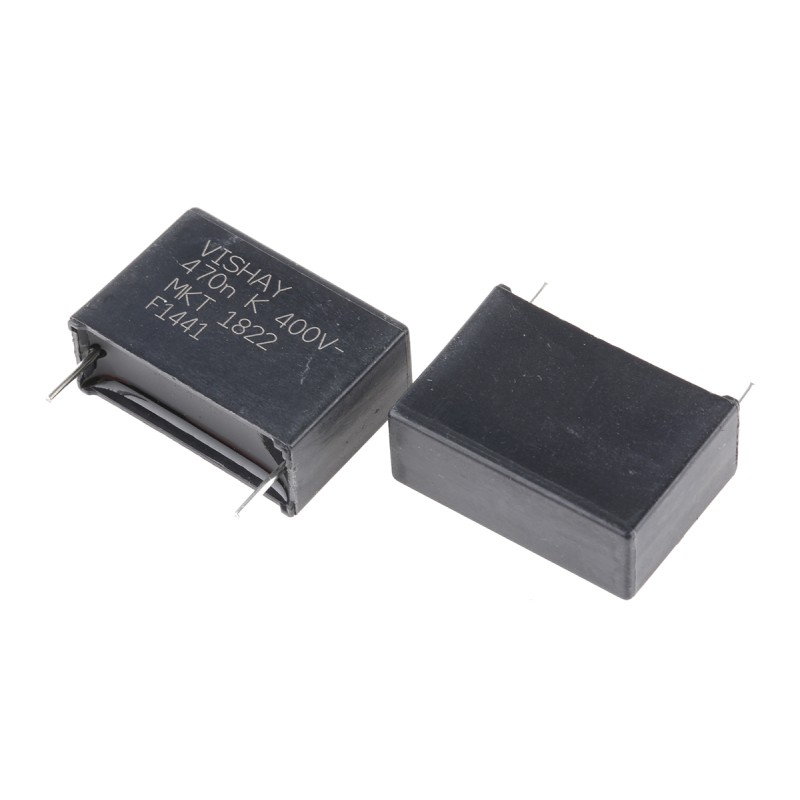 10 pcs - Vishay MKT 1822 Polyester Film Capacitor, 200 V ac, 400 V dc, ±10%, 470nF, Through Hole