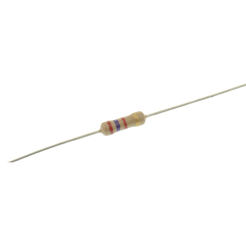 10 pcs - TE Connectivity 2.7kΩ Carbon Film Resistor 0.5W ±5% CFR50J2K7